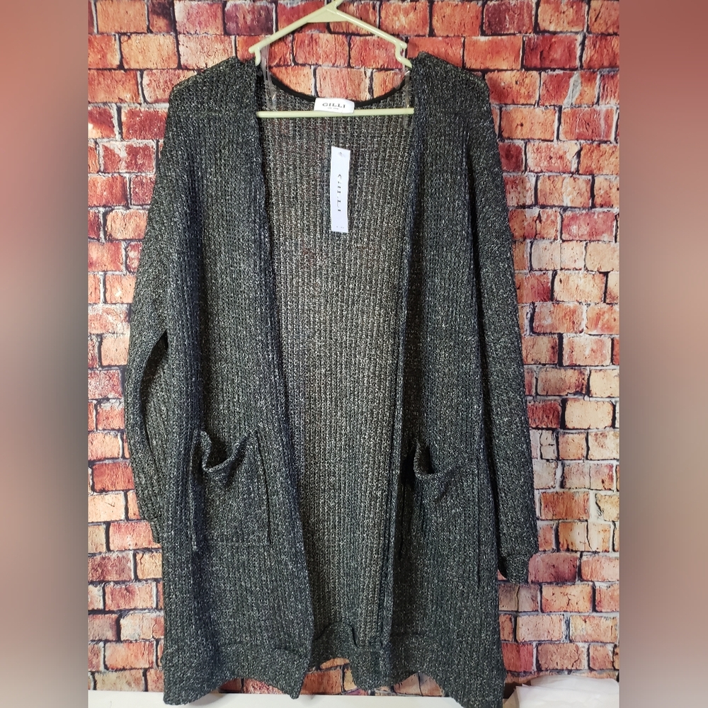 NWT Women's Gray Cardigan